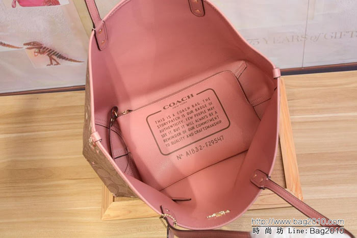 COACH蔻馳 新款 29547 專櫃熱賣款 碎花雙面兩用 子母購物袋 專櫃經典熱銷款式  Chz1004